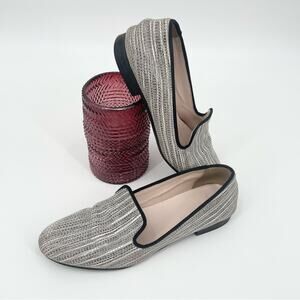 Cole Haan Sabrina Loafer Size 9 Black White Woven